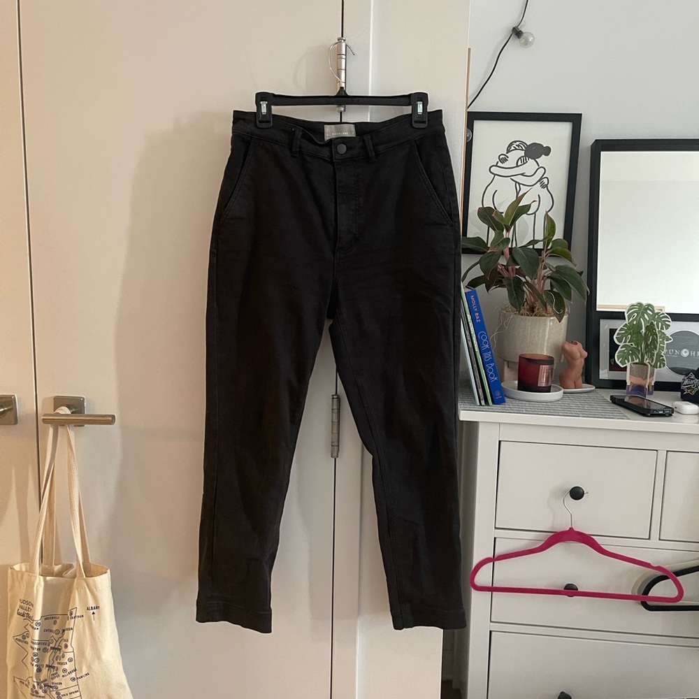 Everlane Straight Leg Crop Sz 10 Black